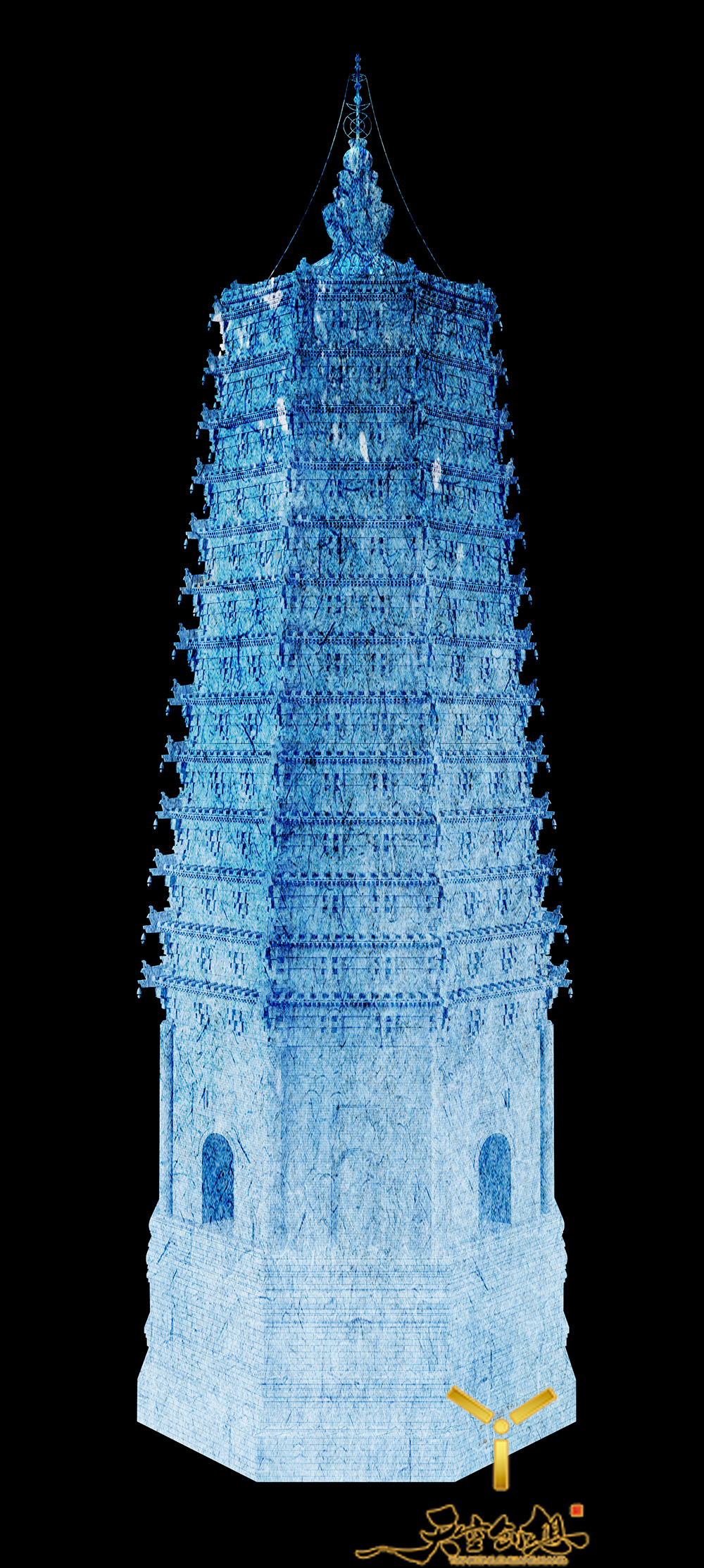 農(nóng)安遼塔3D Mapping秀(圖3)